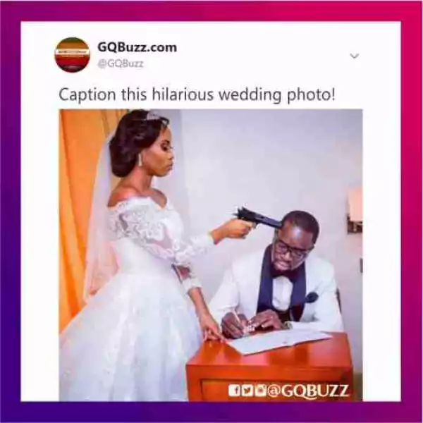 Photo Of The Day: Check Out This Wedding Photo… Creative Or Madness?